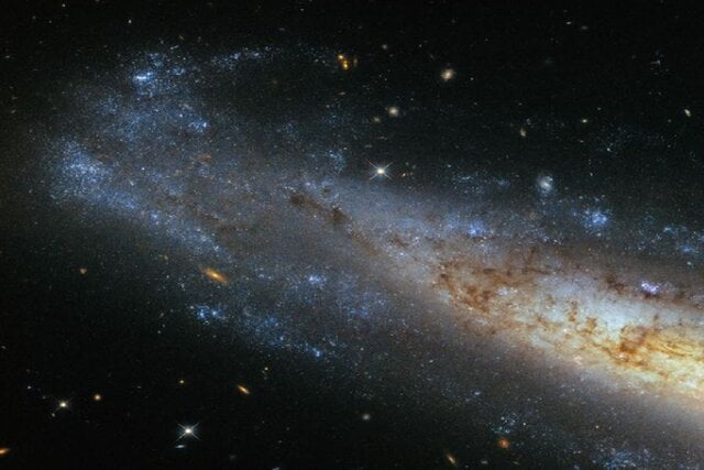 شکار استثنایی تلسکوپ هابل/ نمای زیبایی از یک گرداب کهکشانی/ عکس