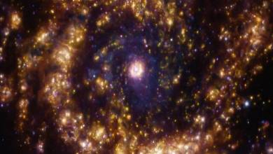 گرداب طلایی در اعماق کهکشان/عکس