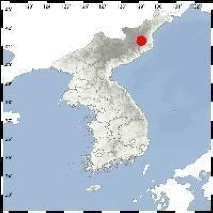 وقوع زمین‌لرزه نزدیک تاسیسات هسته‌ای کره شمالی