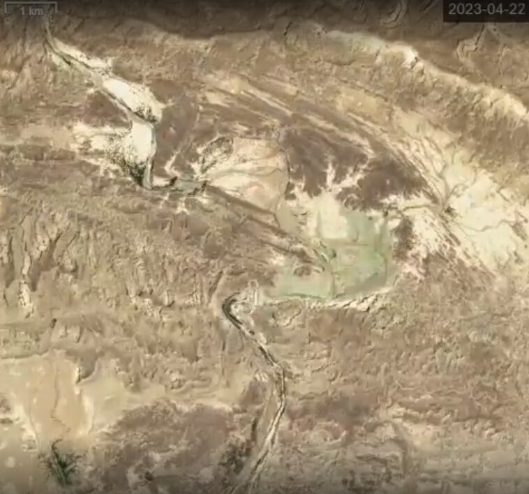 انتشار نخستین تصویر ماهواره‌ای از آبگیری قابل توجه سد کهیر در سیستان و بلوچستان/ عکس